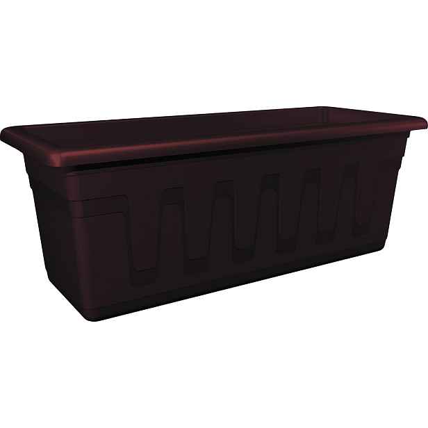 PLASTKON - Truhlík 50cm GARDEN hnědý