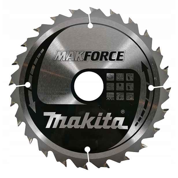 Řezací kotouč na dřevo, 165/30 mm, 24 zubů, Makforce, Makita [B-32219]
