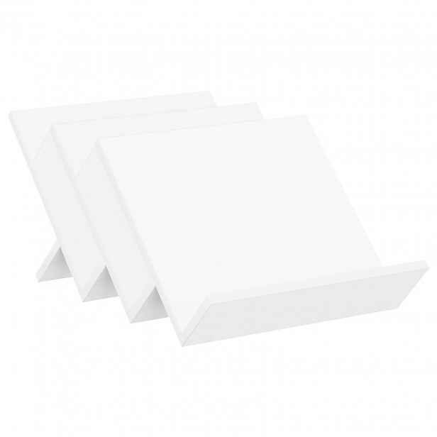 vidaXL Regál na časopisy Bílá 53 x 40 x 28,5 cm Kompozitní dřevo