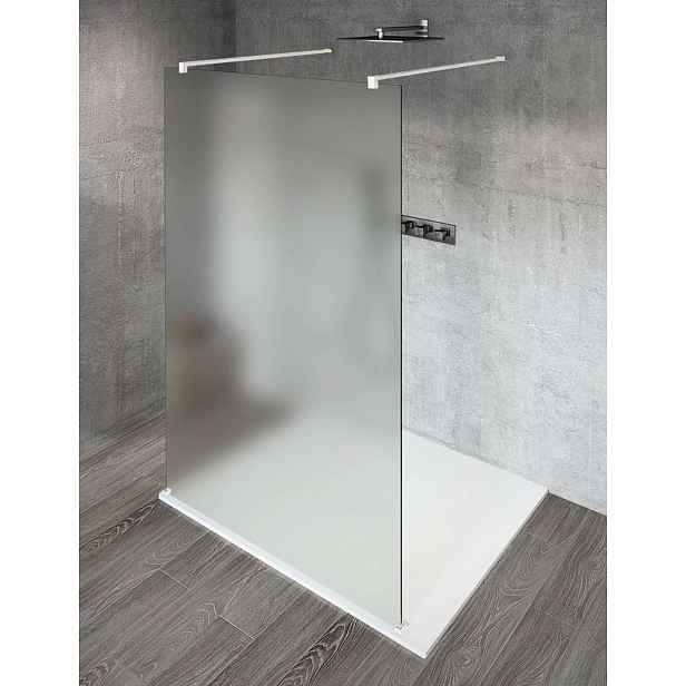 Gelco Vario - Sprchová stěna Walk-In do prostoru, 140 cm, Coated Glass, bílá/matné sklo GX1414GX2215