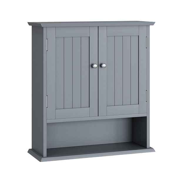 Modenvie KUCHYŇSKÁ horní skříňka z MDF, 54,6/19,8/60 cm, světle šedá