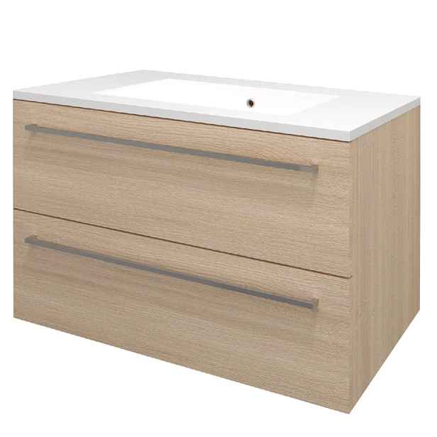 Skříňka umyvadlová EBS Pure 810×530×460 mm dub sand barbera PURE81SBBU