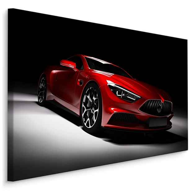 MyBestHome BOX Plátno Červené Sportovní Auto Varianta: 90x60