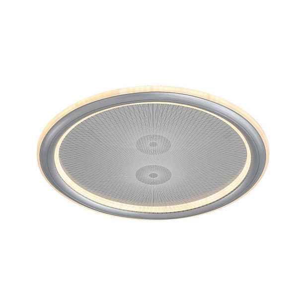 V-tac Stropní svítidlo 50W Led 55cm stmívatelné šedé dálkový ovladač Cct VT-84031