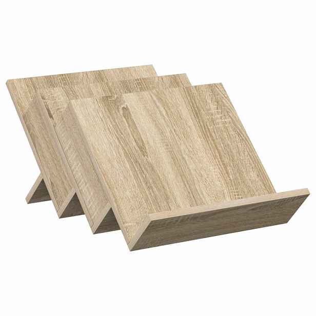 vidaXL Regál na časopisy Sonoma dub 53 x 40 x 28,5 cm Kompozitní dřevo
