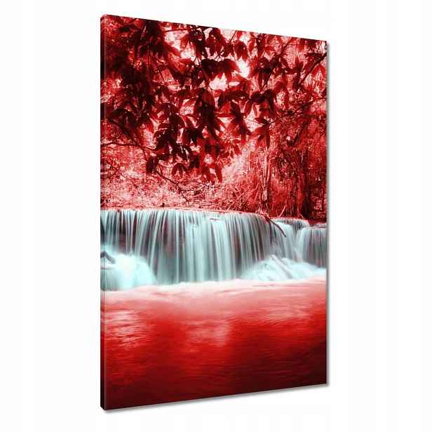 Obrazy 60x90 Červený vodopád Kaskáda
