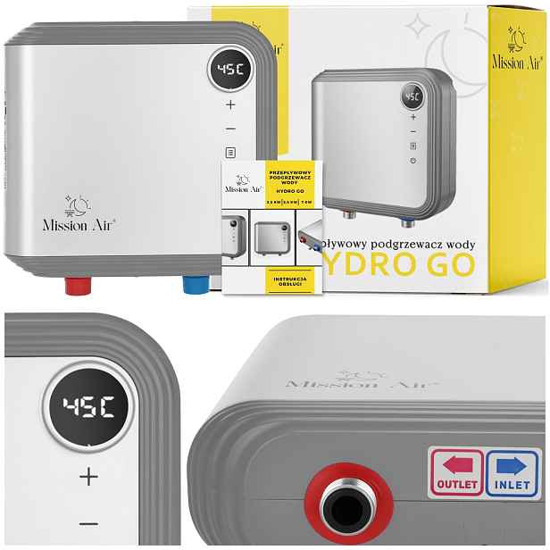 Elektrický nástěnný průtokový ohřívač vody Mission Air 3,5 kW Wifi
