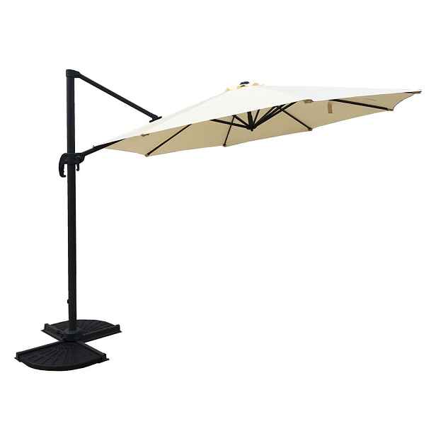 Krémový slunečník 300x300 cm Deluxe – Garden Pleasure