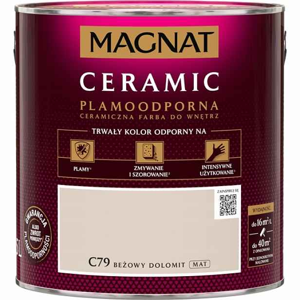 Magnat Ceramic Skvrnitá Barva Na Stěny 2,5L Béžová Dolomit C79