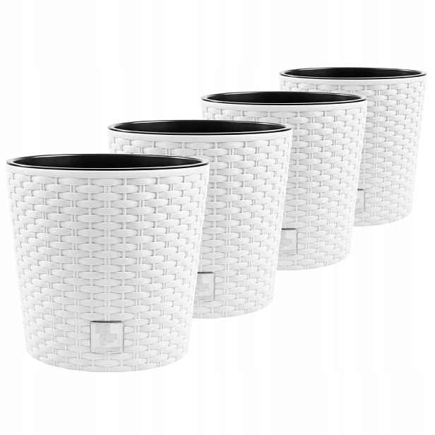 4X Rato DRTUS300L Květináč imitace ratanu