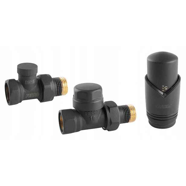 Ferro Jednoduchá Termostatická Sada Antracit