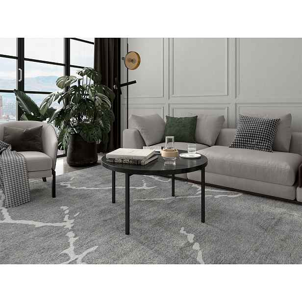 Konferenční stolek PASQUAL 3 - lesklý černý