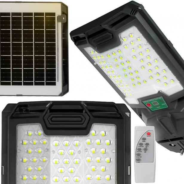 Solární Lampa Led 100W Zahradní Pouliční Lampa Senzor Pohybu Soumraku