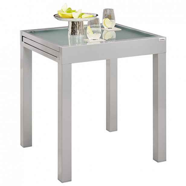 XXXLutz ZAHRADNÍ STŮL, kov, sklo, 70-140/70/75 cm Ambia Garden - Zahradní stoly - 000815000507