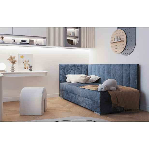 ArtBed Dětská postel COIMBRA III | modrá 90 x 200 cm Provedení: levé