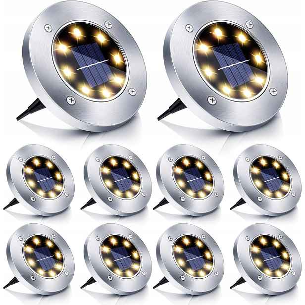 Solární Zahradní Lampy Boadw Venkovní Voděodolné Osvětlení 10PACK