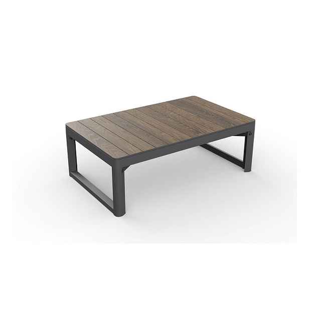 Zahradní konferenční stolek v dekoru ořechu 71,5x116 cm Lyon – Keter