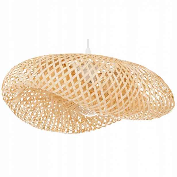 Závěsná lampa Boho bambusová pletenina Nusa 60 cm