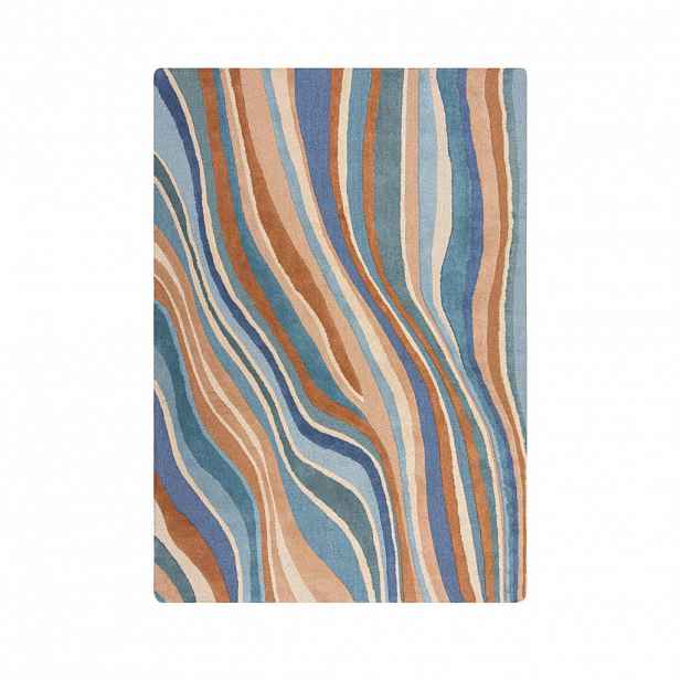 Flair Rugs VLNĚNÝ KOBEREC, 160/230 cm modrá