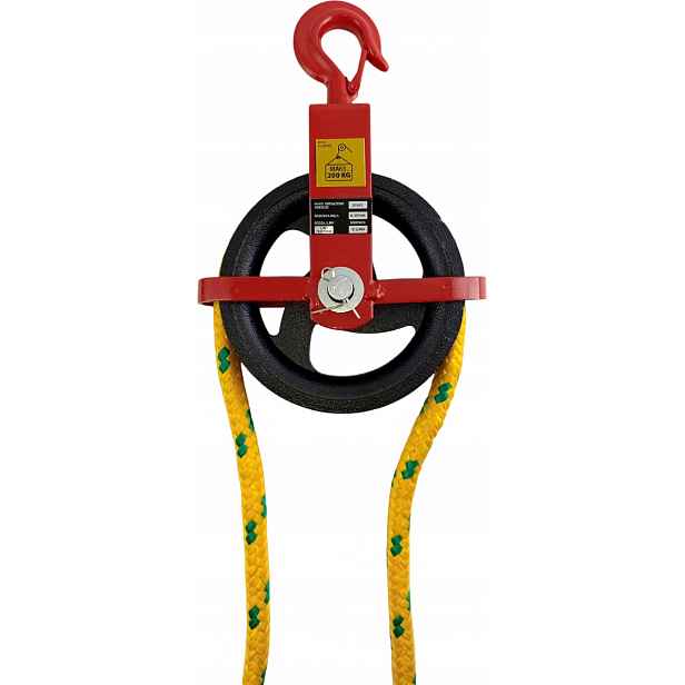 Stavební Bloky Pro Lana Kroužek Bloček Kolečko 200 mm Rolka S Hákem