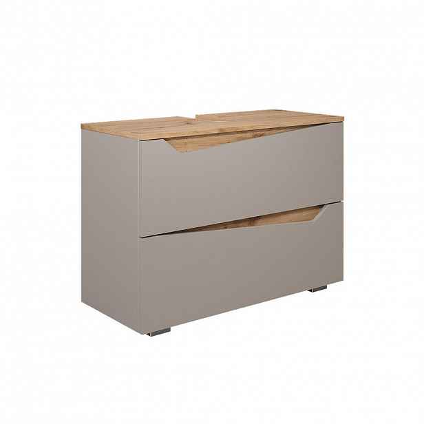 Vicco DOLNÍ SKŘÍŇKA POD DŘEZ Marelle Greige 80 x 57.5 cm se 2 zásuvkami