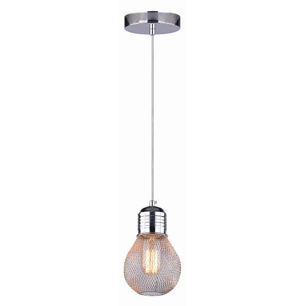 Candellux Závěsná lampa Gliva chrom kov E27 1x60W nastavitelná 125 cm
