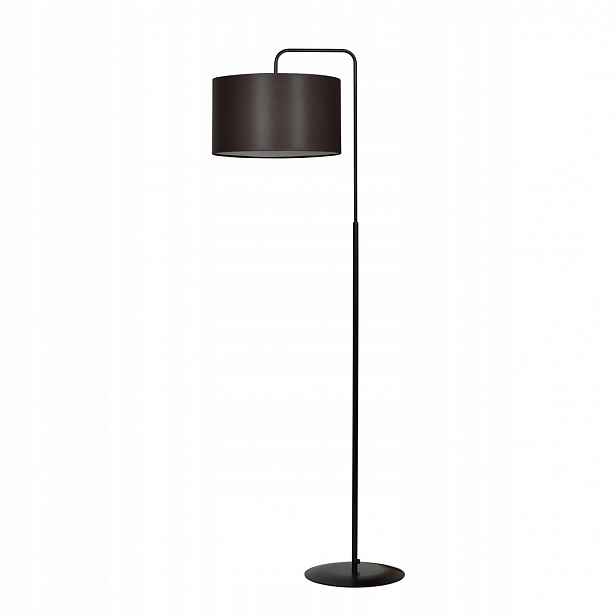 Podlahová lampa Trapo černá s stínidlem, E27, 150 cm, klasický styl