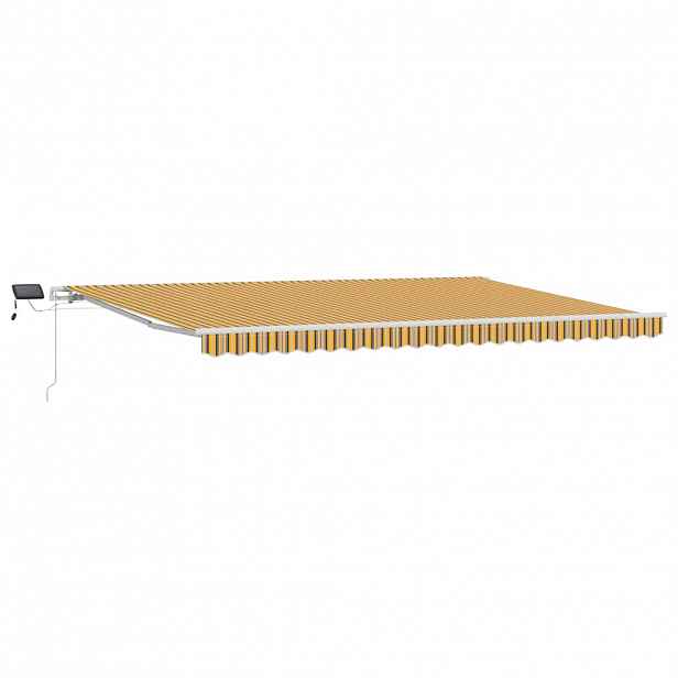vidaXL Stahovací markýza Vícebarevný 500 × 300 cm Látka a hliník