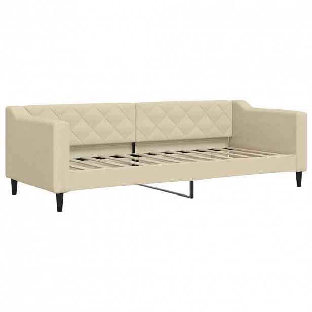 vidaXL Válenda krémová 80 x 200 cm textil