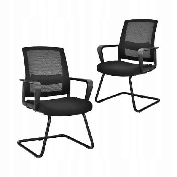 Ergonomické Kancelářské Křeslo Na Ližinách, Sada 2 Ks