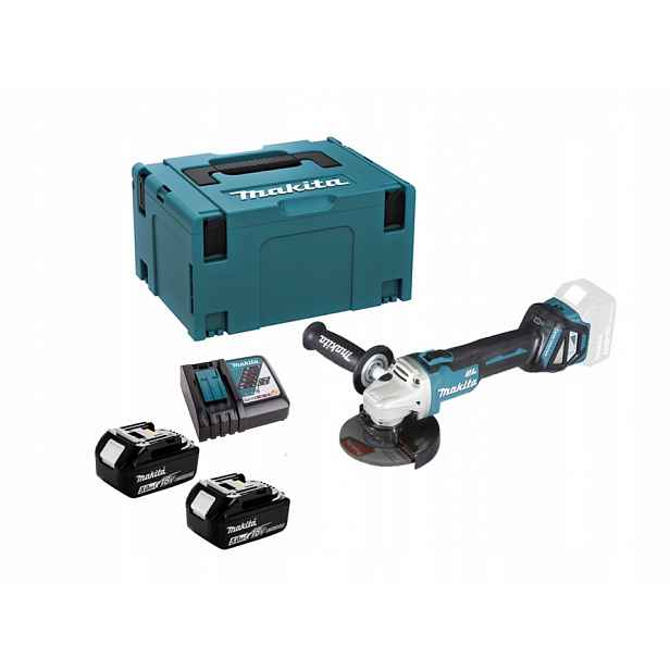 Makita DGA511RTJ Úhlová Bruska 18V 2 x 5Ah