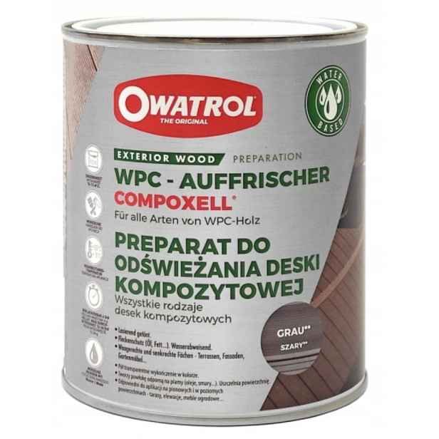 Owatrol Compoxell 1L Šedý – Osvěžovač a ochrana kompozitních desek