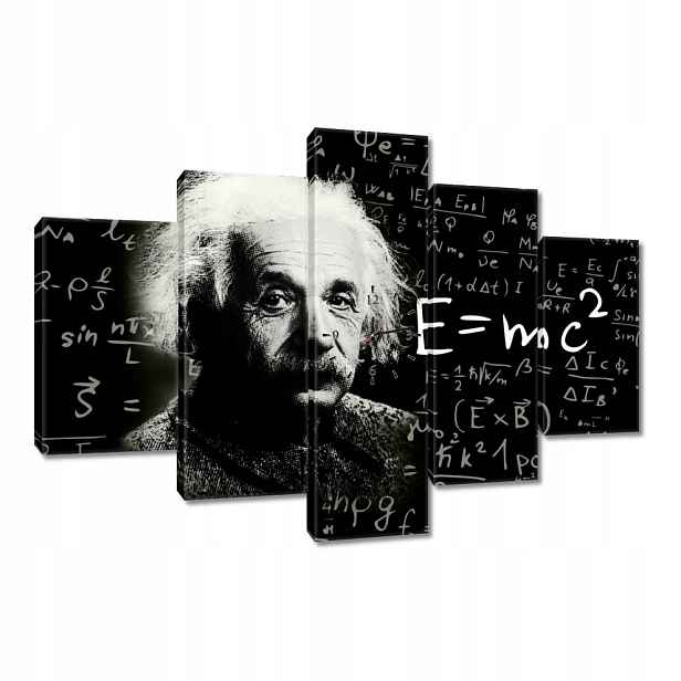 Nástěnné hodiny 150x105 Albert Einstein E=MC2