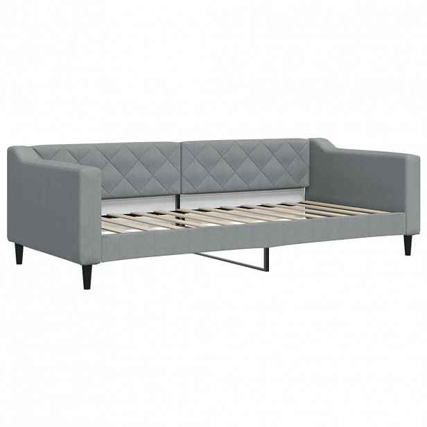 vidaXL Válenda světle šedá 90 x 200 cm textil