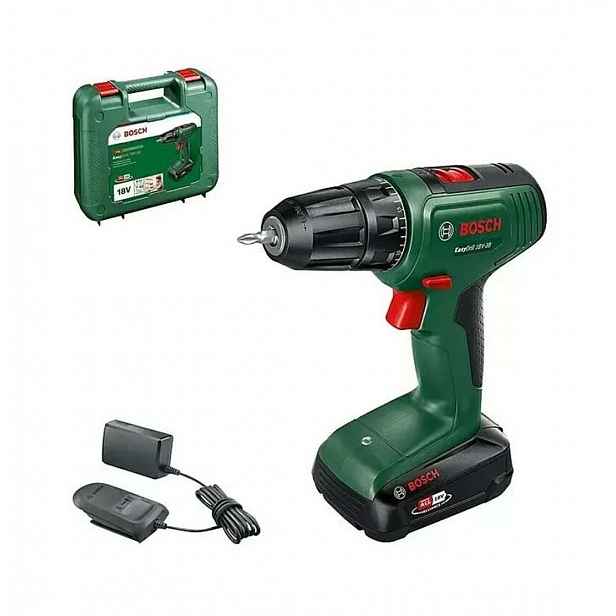 Bosch - 18V AKU vrtací šroubovák EasyDrill 18V-38, 1x aku 2,5 Ah Li-Ion, nabíječka 0615A5008K