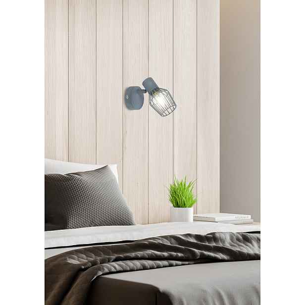 Nástěnná lampa 1X40W E14 šedá VIKING