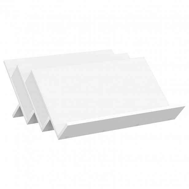 vidaXL Regál na časopisy Bílá 65 x 53 x 28,5 cm Kompozitní dřevo