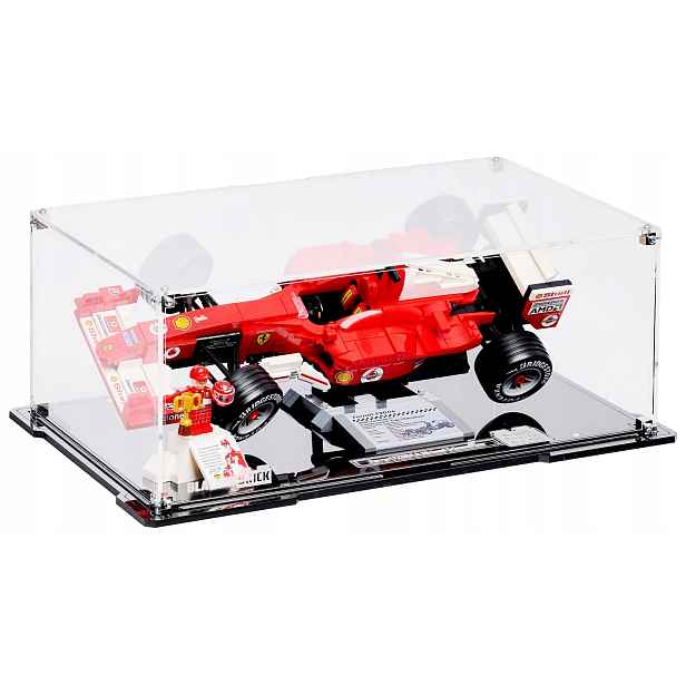 Vitrína Blacked Brick pro Lego 11375 Icons Ferrari F2004, Michael Schumacher