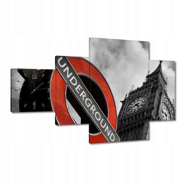 Nástěnné hodiny BigBen Underground 130x80
