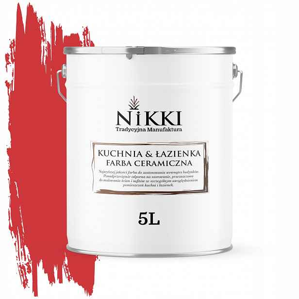 Barva Keramická Kuchyně Koupelna Červená Ohnivá H3516 Mat 5L Nástěnná