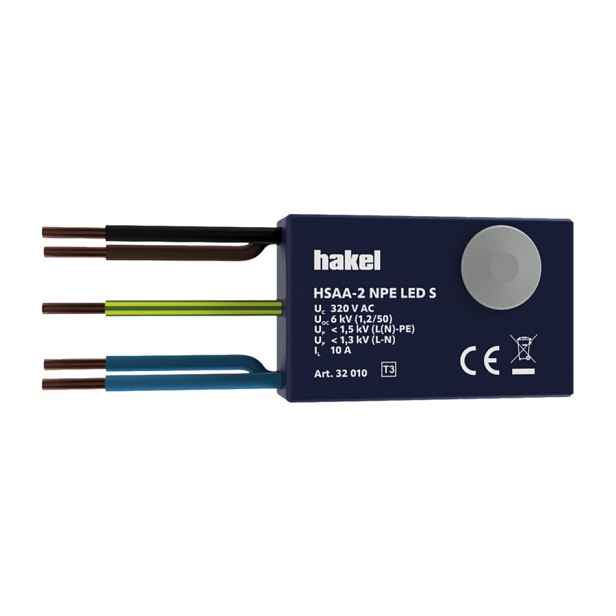 Svodič přepětí T3 Hakel HSAA-2 NPE LED S
