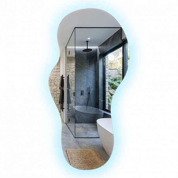 TULUP LED NÁSTĚNNÉ ZRCADLO 50x100 cm asymetrické 6000K