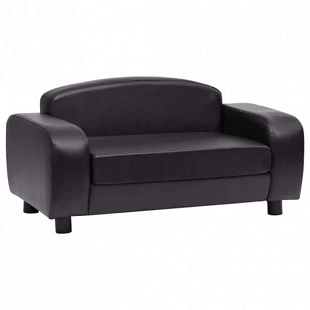vidaXL Pohovka pro psy černá 80 x 50 x 40 cm umělá kůže