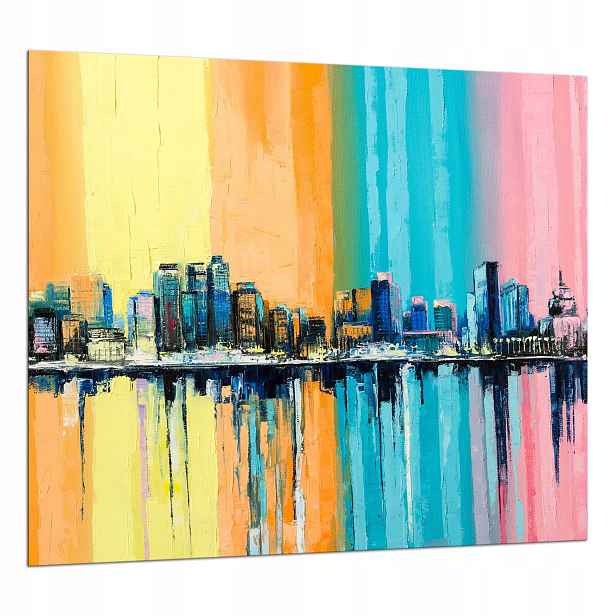 Skleněná Deska Ochranná 65x60 Město