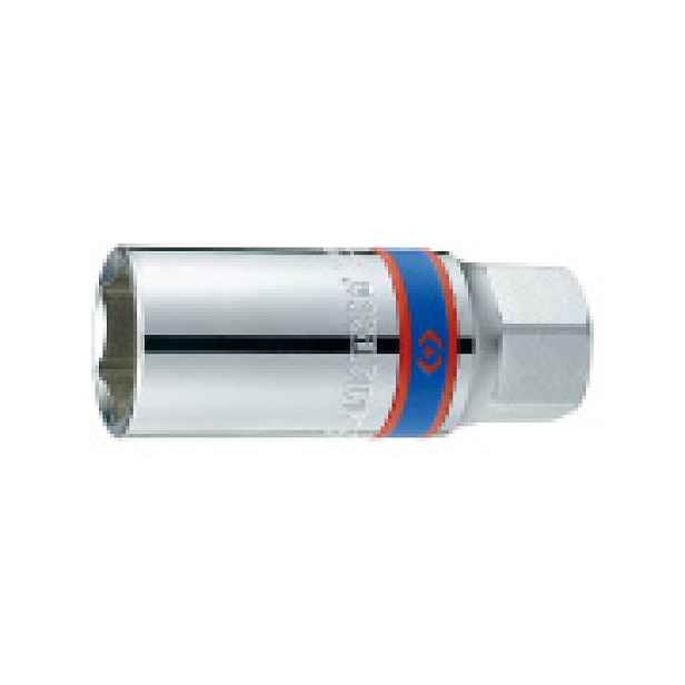 Hlavice nástrčná s gumovou objímkou na zapalovací svíčky King Tony 1/2 CrV 6 hran, 21mm 463521R