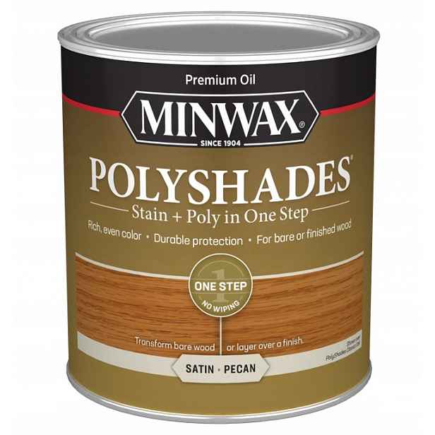 Minwax PolyShades Lak na dřevo 946 ml Satin Pecan