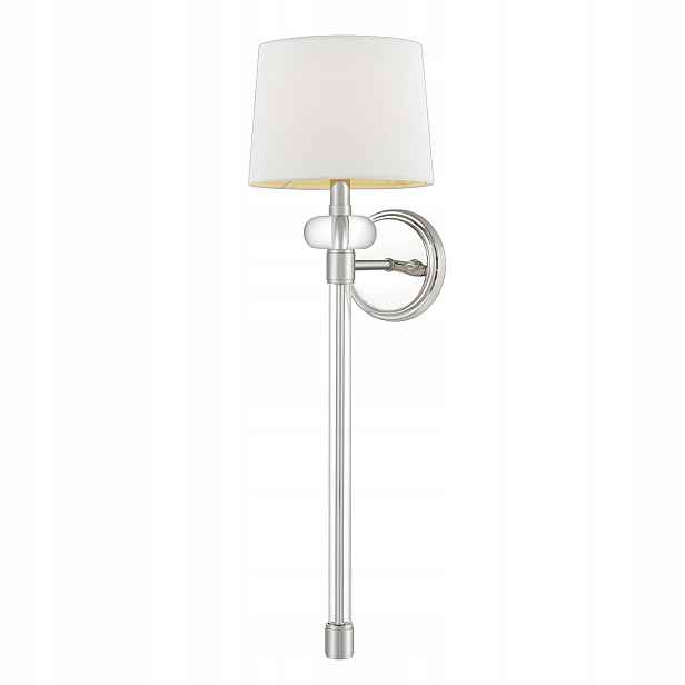 Nástěnná lampa Quoizel Barbour chrom bílá 1xE14 40W stmívatelná IP20