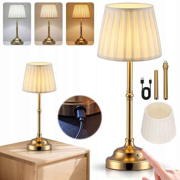 Noční Lampa Na Psací Stůl Bezstupňová Dotyková Usb-c Do Ložnice Obývacího Pokoje