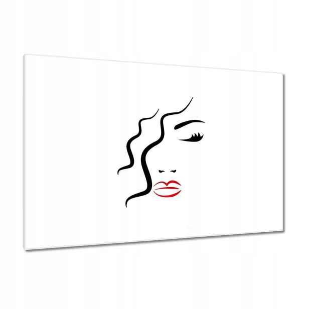 Obrazy 120x80 Žena Červené rty
