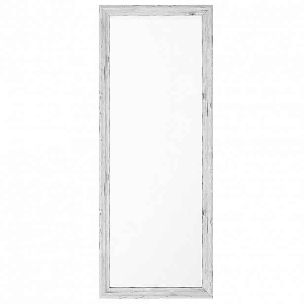 Beliani NÁSTĚNNÉ ZRCADLO bílé/Holzoptik obdélníkové 50/130 cm Benon
